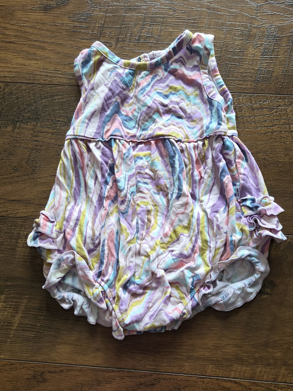 Little Sleepies Bubble Romper Multicolor Marble